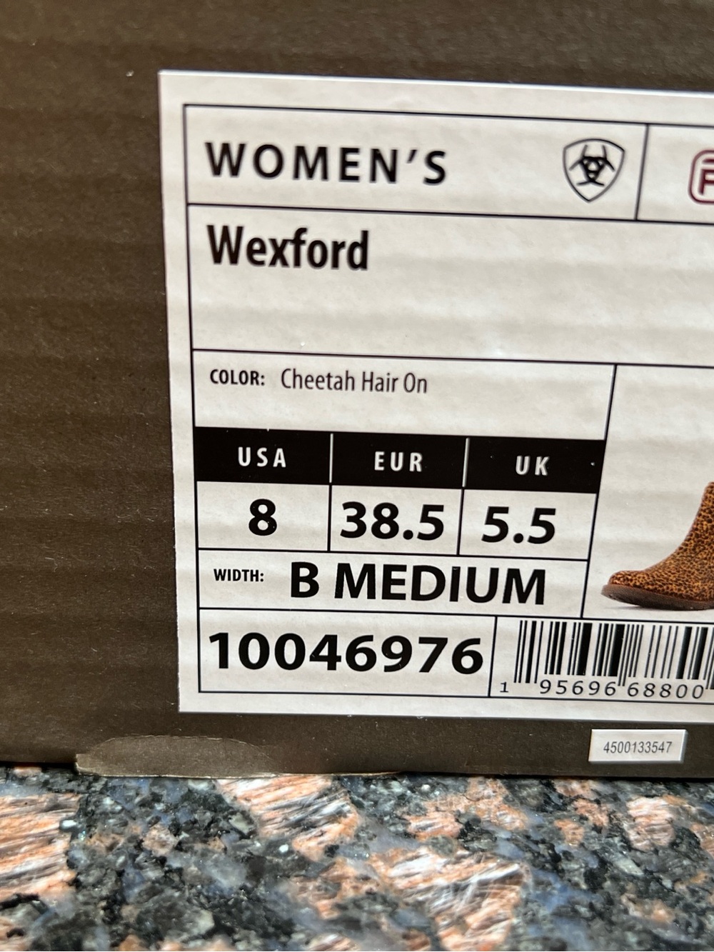 NWT Ariat Wexford Leopard Print Boots - Picture 8 of 10